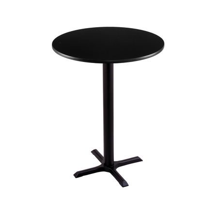 HOLLAND BAR STOOL CO 36" 211 Black Table, 30" dia. Top 211-2236BW30R